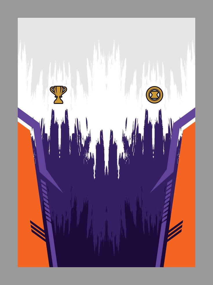 Soccer Jersey Template with Abstract Graphics vector