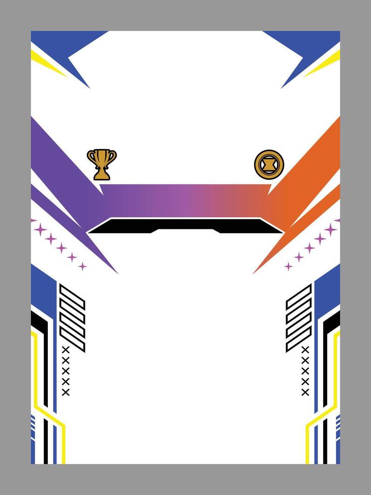 Sports Jersey Template with Abstract Geometric Accents vector