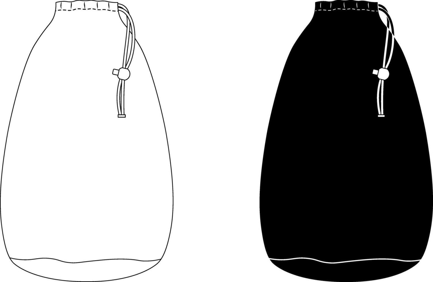 purse or pouch icon set vector