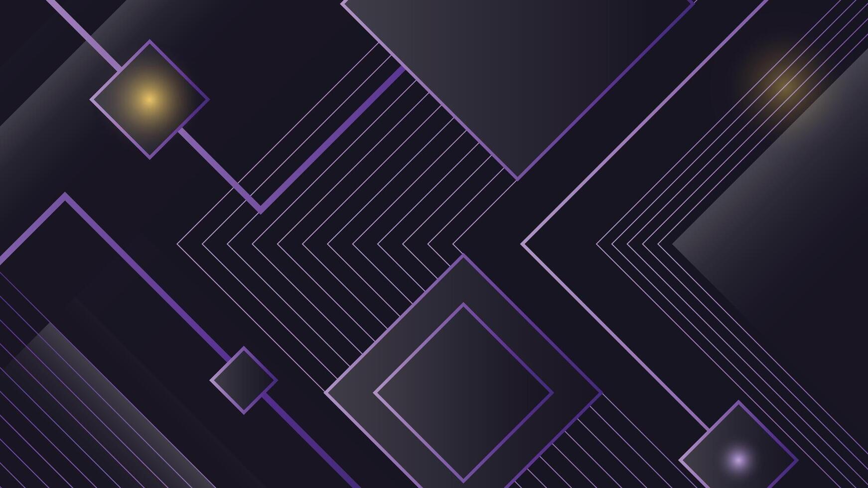 Stylish dark background featuring purple glowing lines and diamond shapes, ideal for luxury themes, modern designs, digital graphics, and elegant creative projects vector