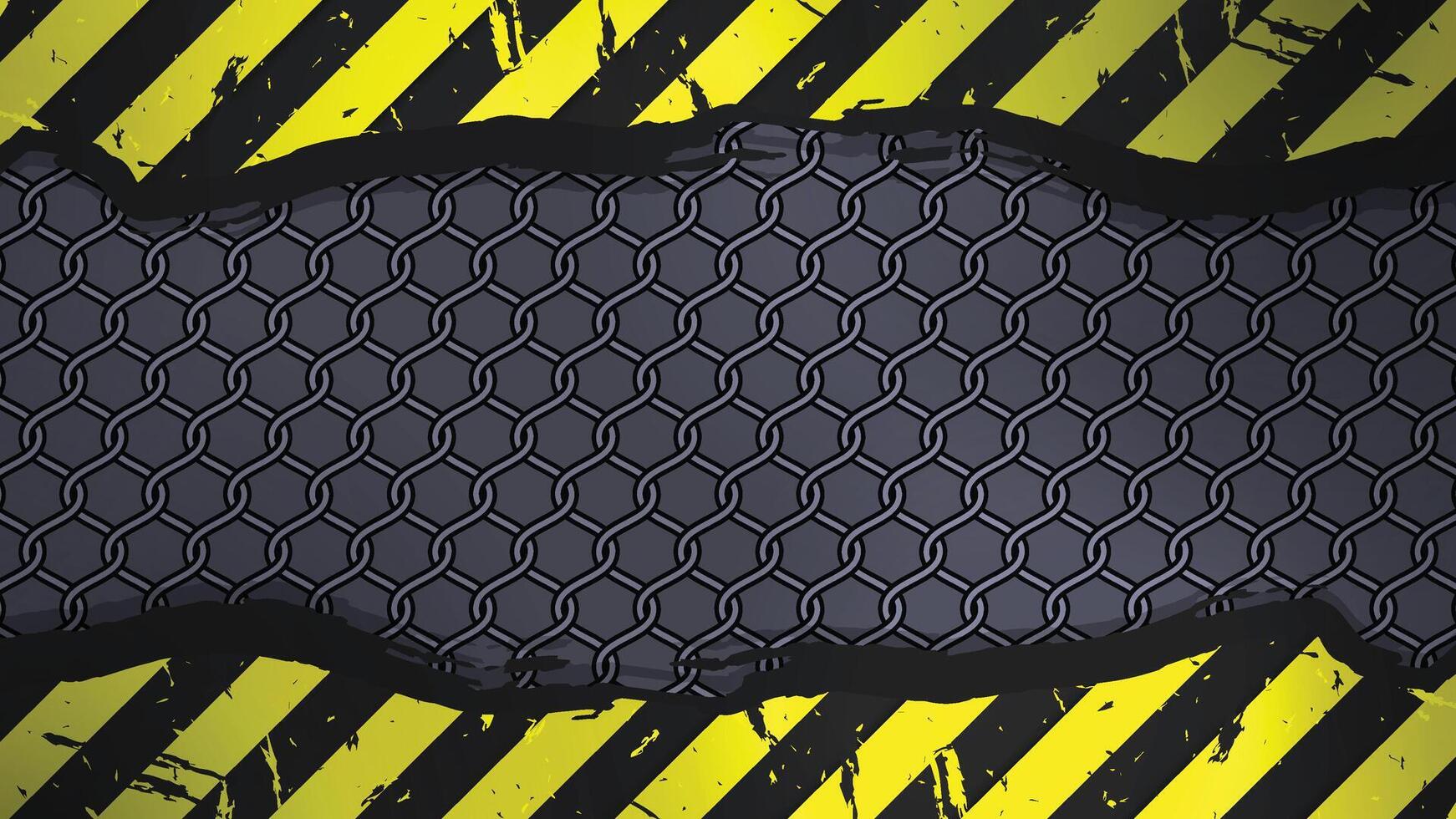 Industrial Hazard Chain Mesh Background vector