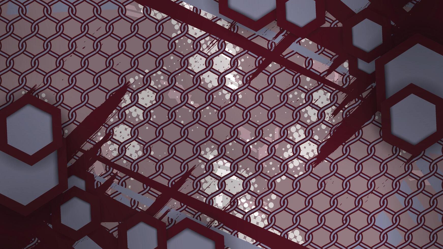 Hexagon Chain Mesh Abstract Background vector