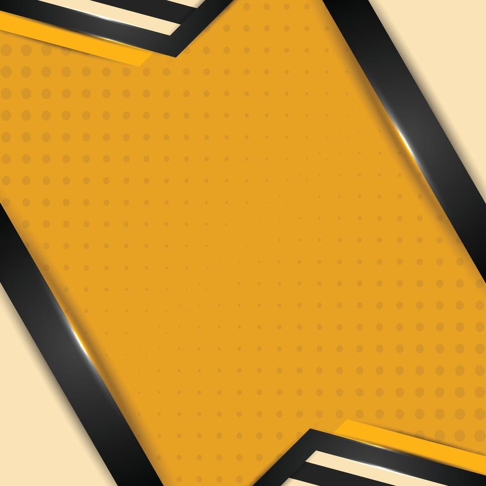 Yellow Tech Style Abstract Background with Bold Diagonal Layers vector