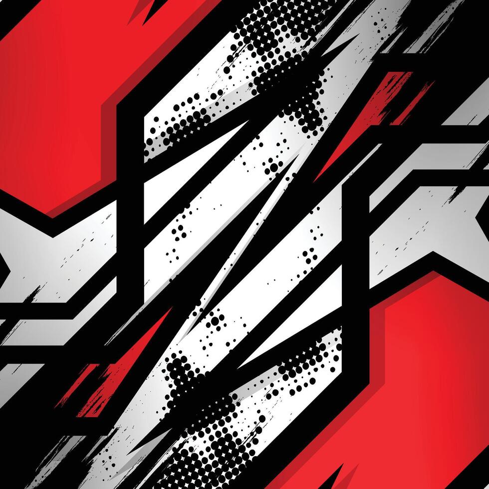 Red and black abstract design vector