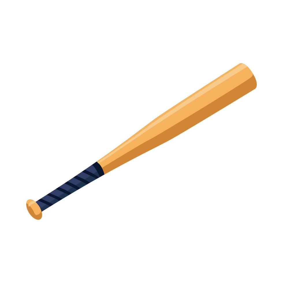 Illustration of a baseball bat vector