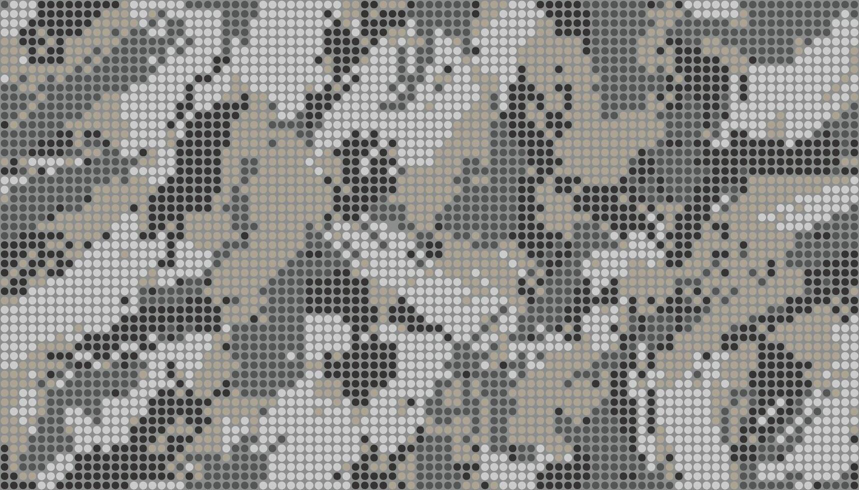 Military digital camouflage. Seamless camo pattern. Halftone dots background. Light gray and black color. Abstract texture for print on fabric, textile or paper vector