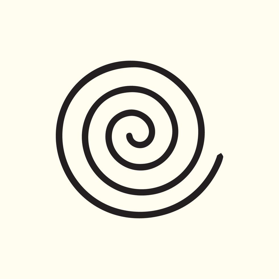Hypnotic Spiral A Simple Graphic Shape That Draws You Into The Center vector
