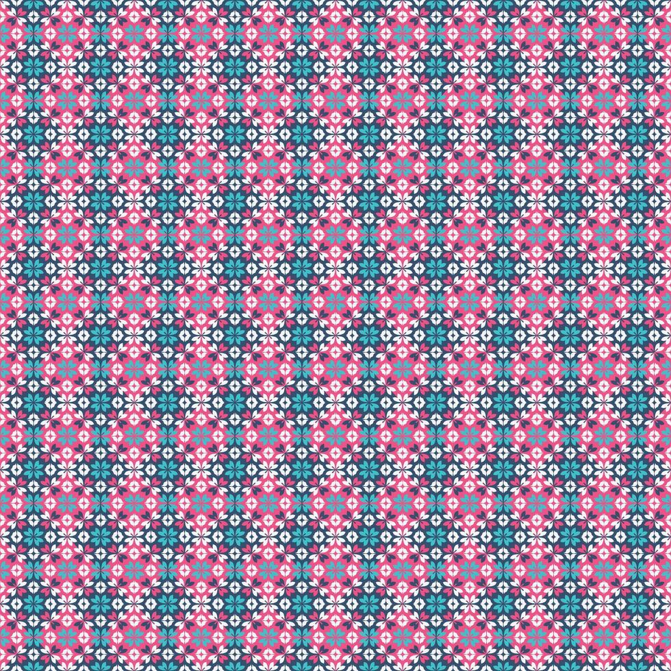 Colorful floral pattern design vector