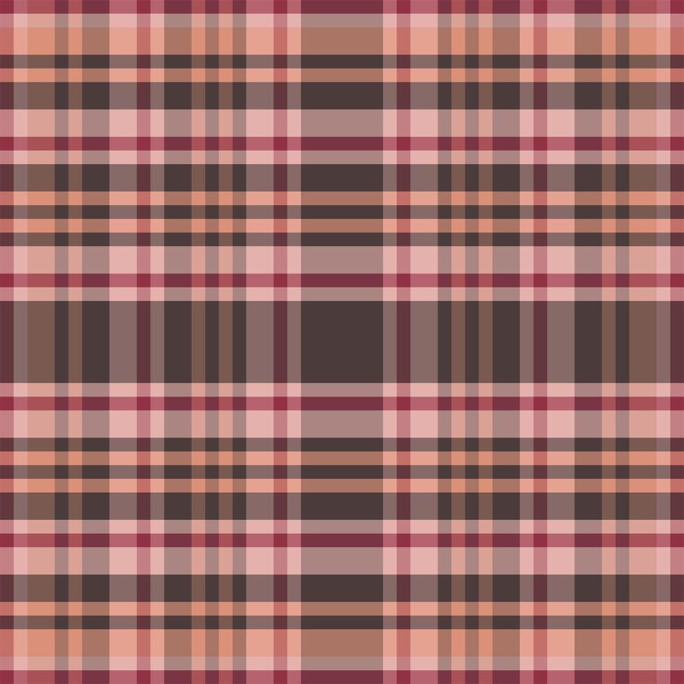 Plaid pattern in pink and brown vector