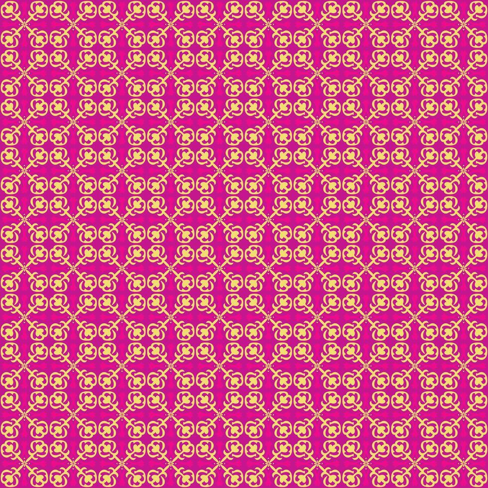 Colorful pink and yellow pattern design vector