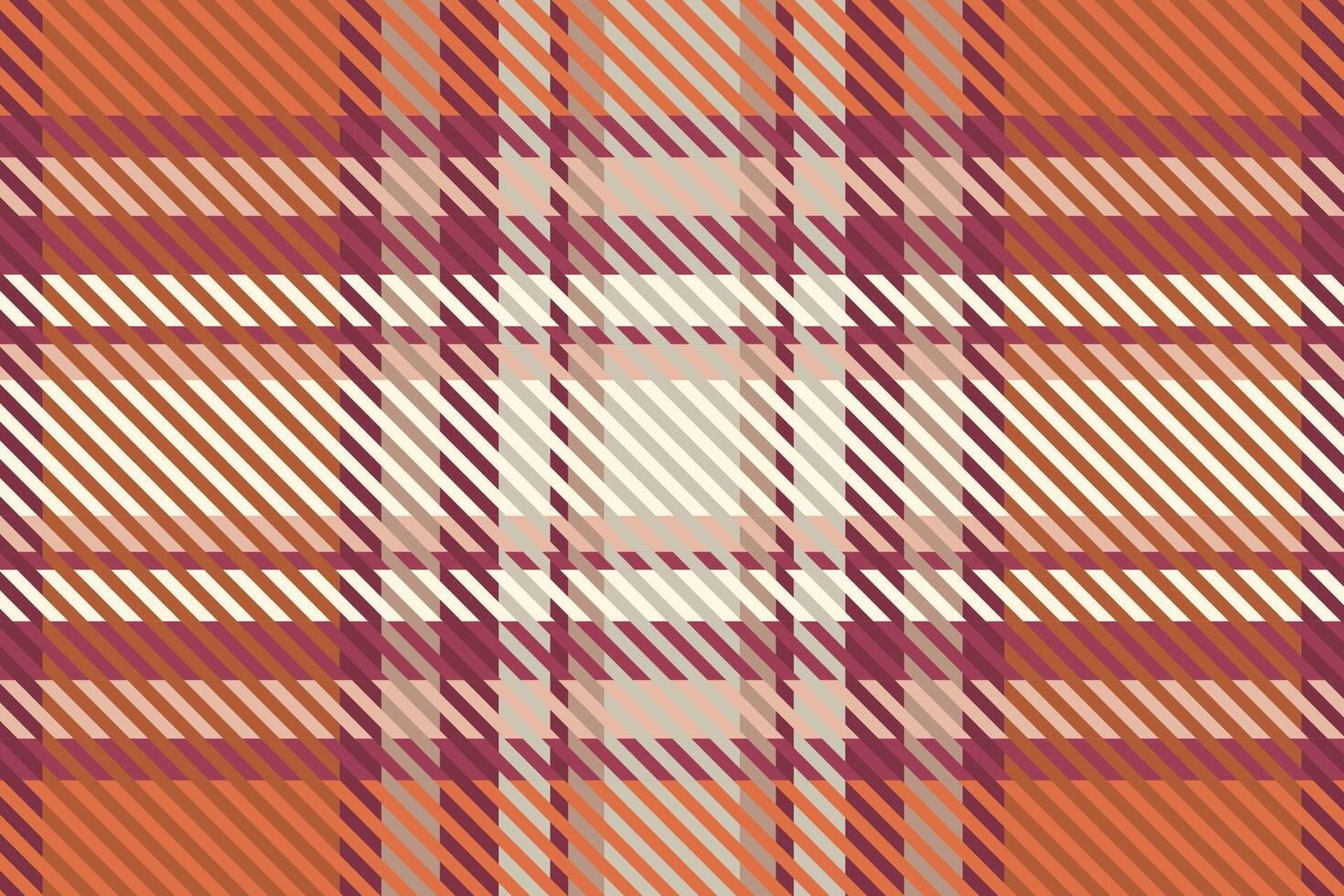 Colorful plaid pattern in orange and purple vector