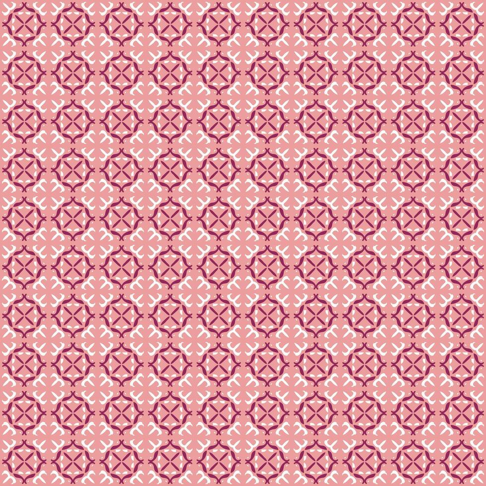 Pink and white patterned design vector
