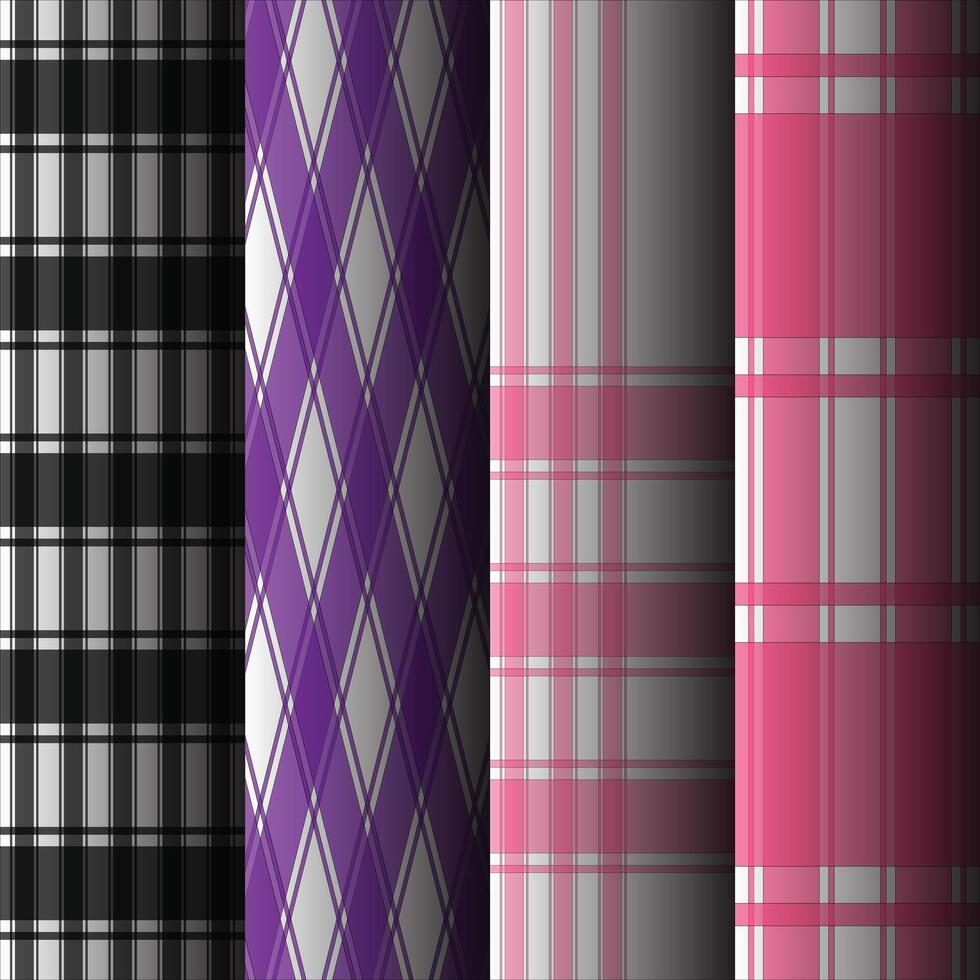Tartan Inspired Layout vector