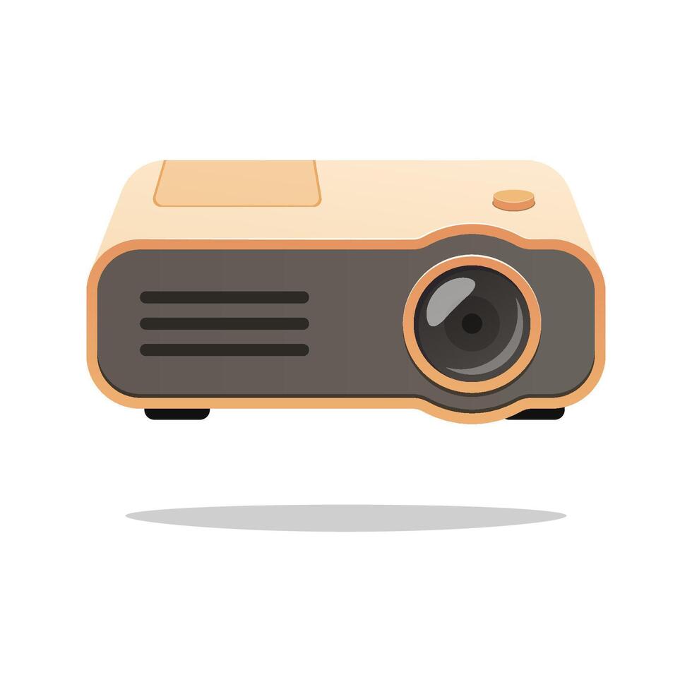 Projector for education isolated on white background. vector