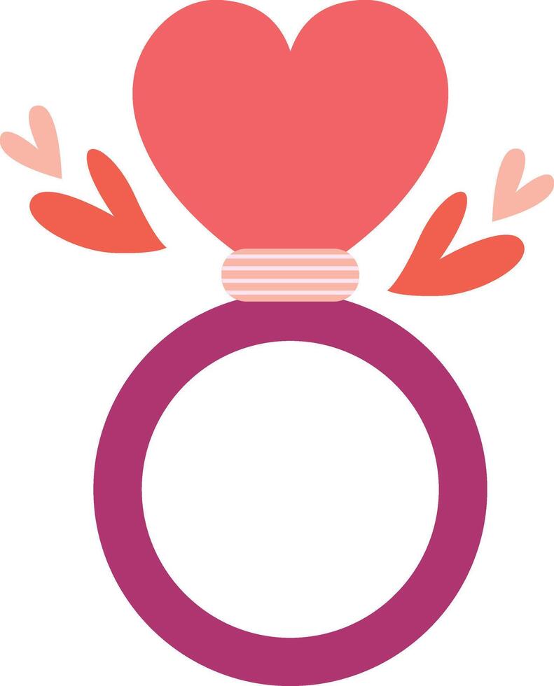 Ring Love Valentine Ornament vector