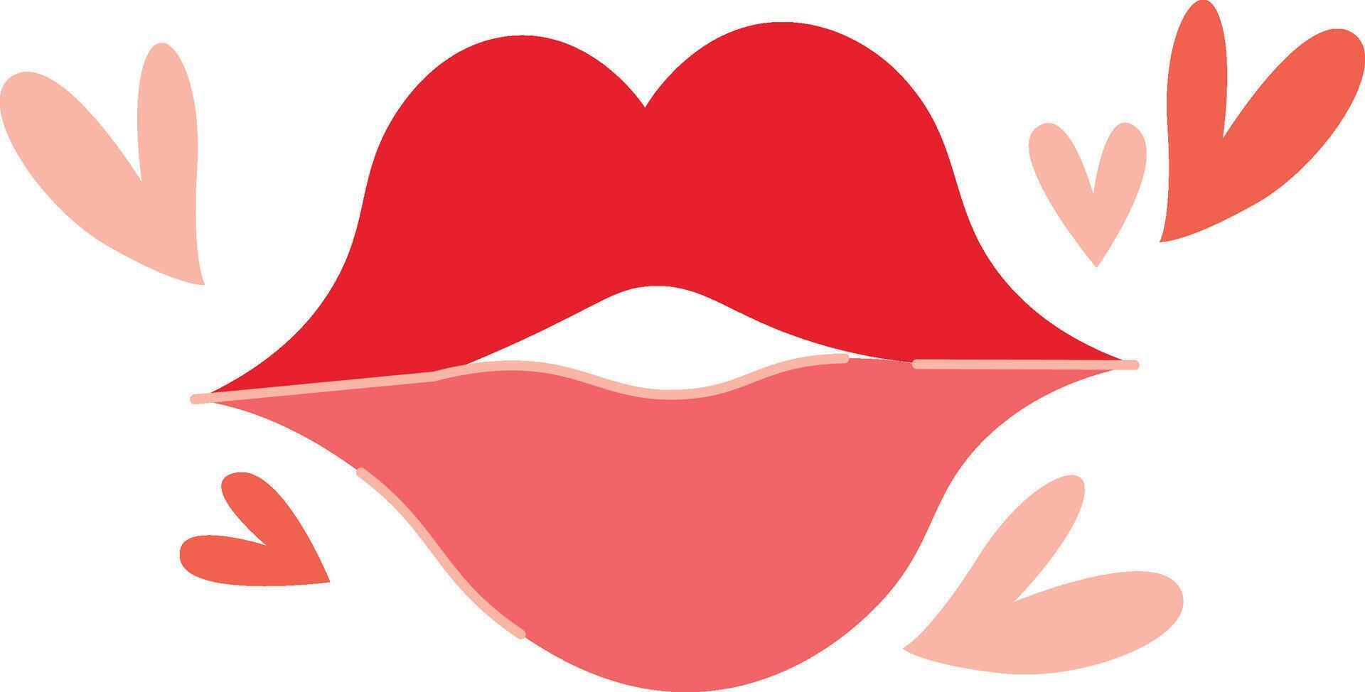 Kiss Valentine Ornament vector