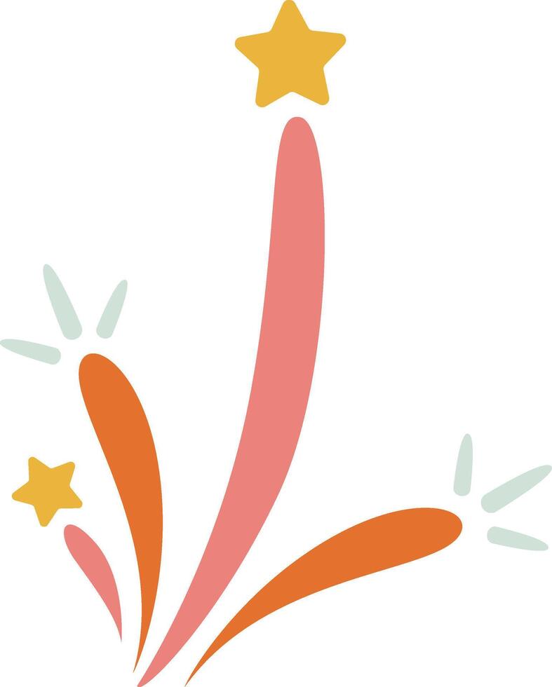 New Year Fireworks Illustration vector