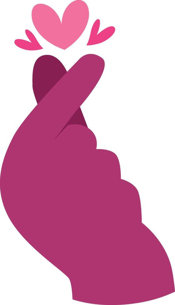 Finger Love Valentine Illustration vector