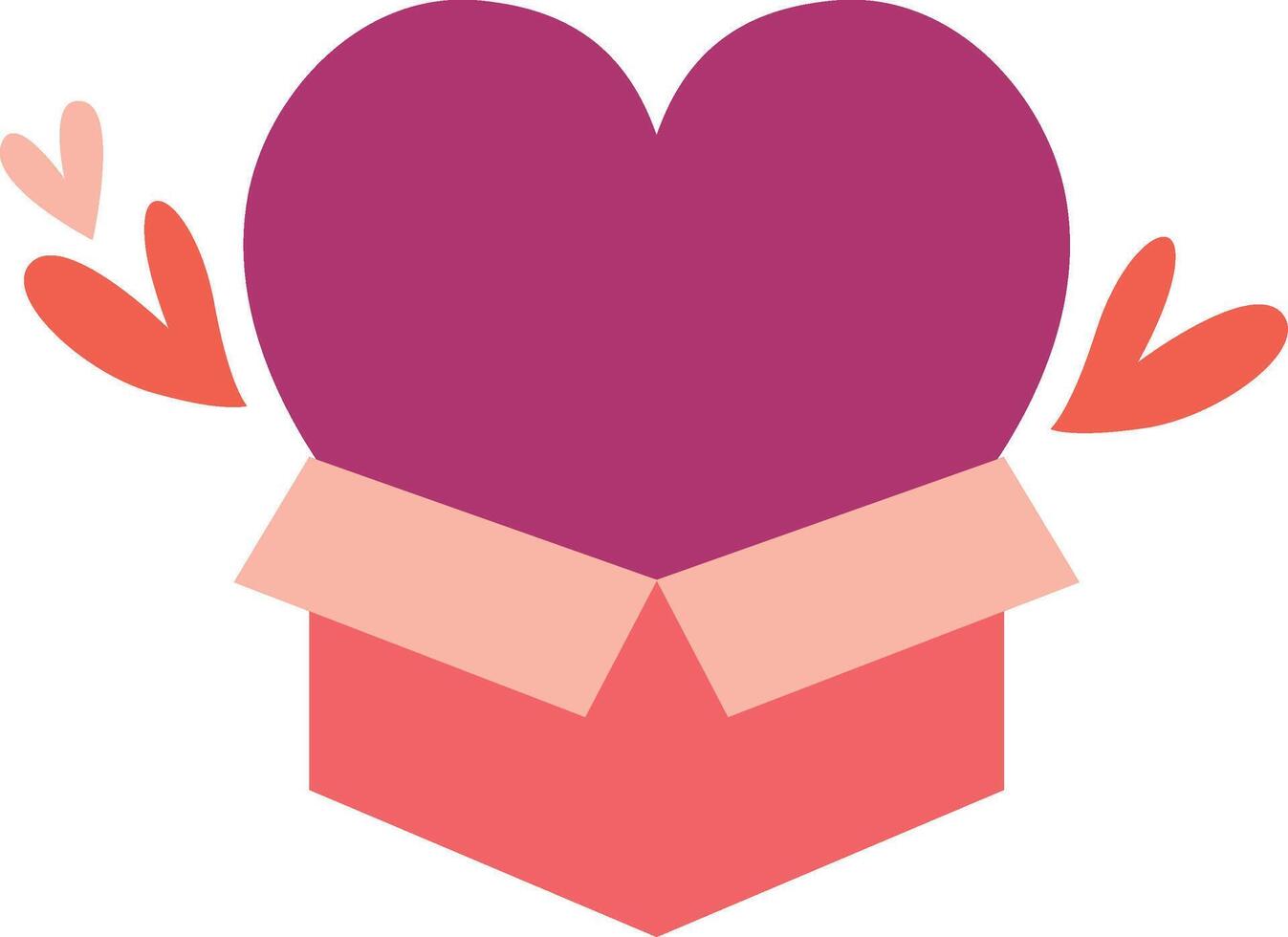 Love Box Valentine Ornament vector