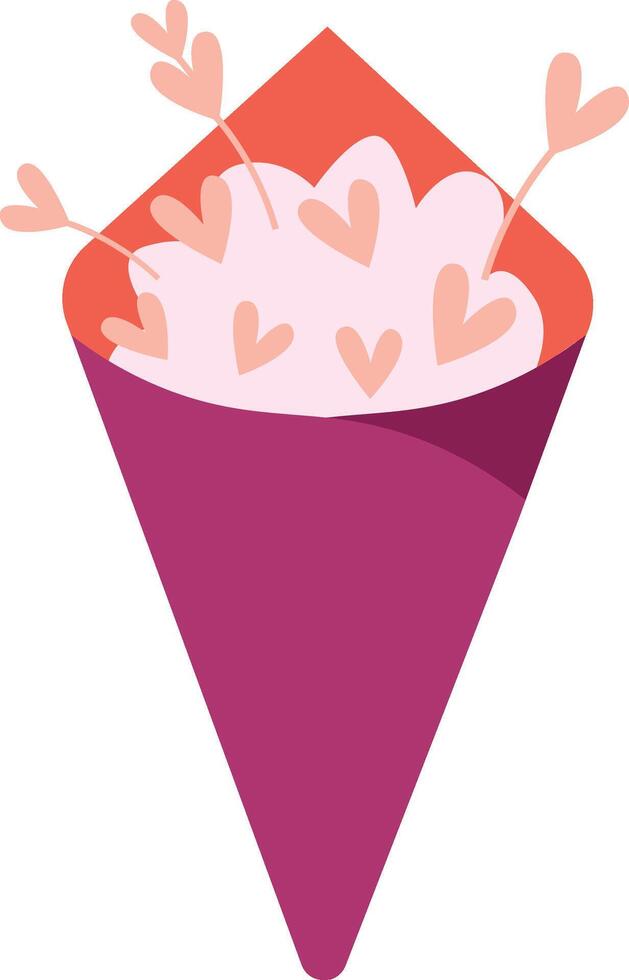 Bouqute Valentine Ornamnet vector