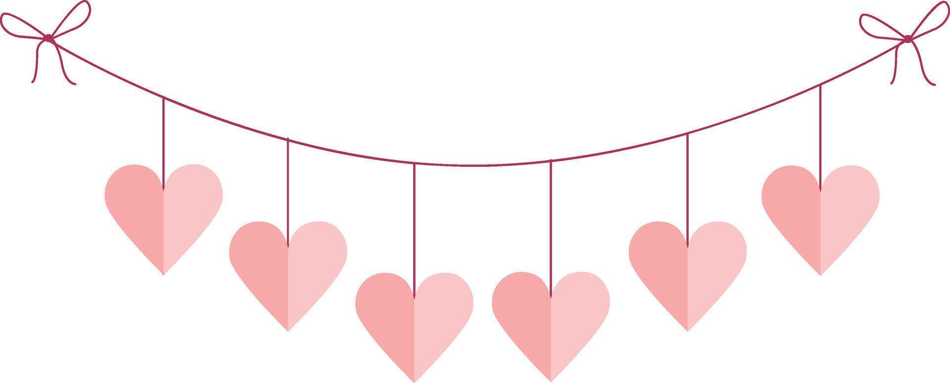 Pink Love Flags vector