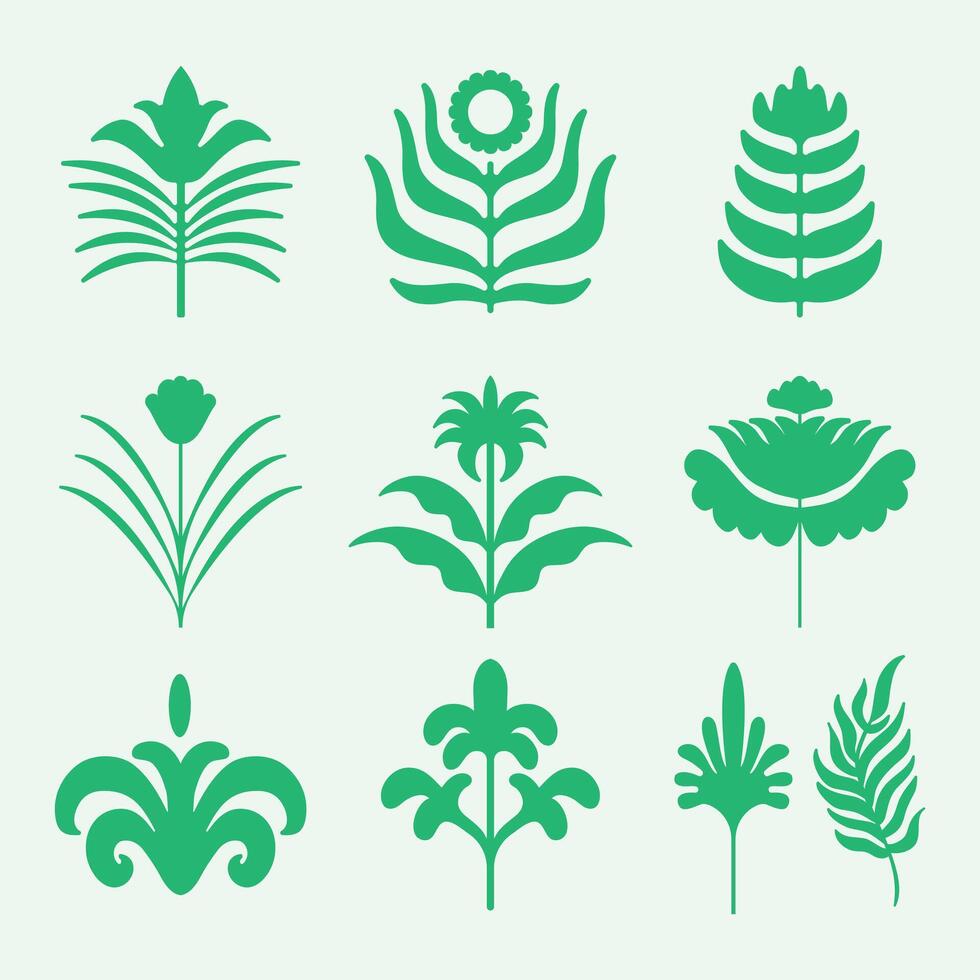 Abstract Organic Shape Flat Design Illustration vector
