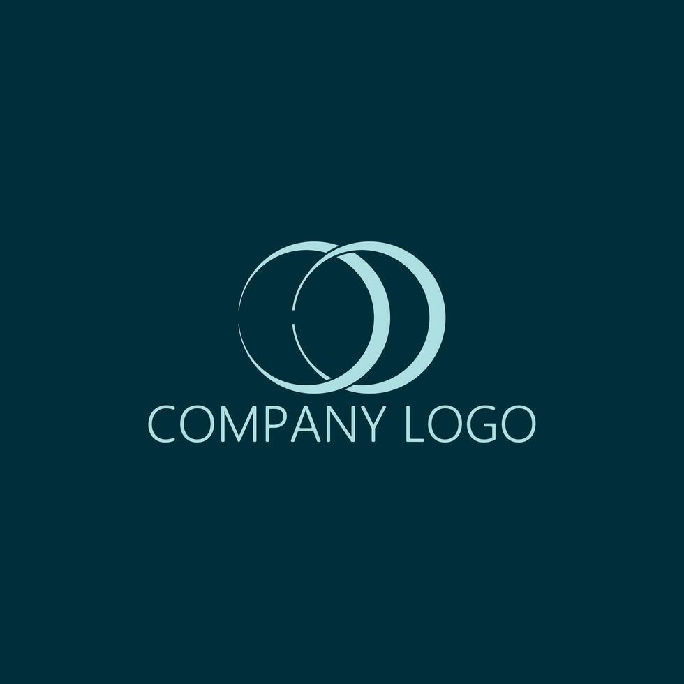 Elegant round business logo vector