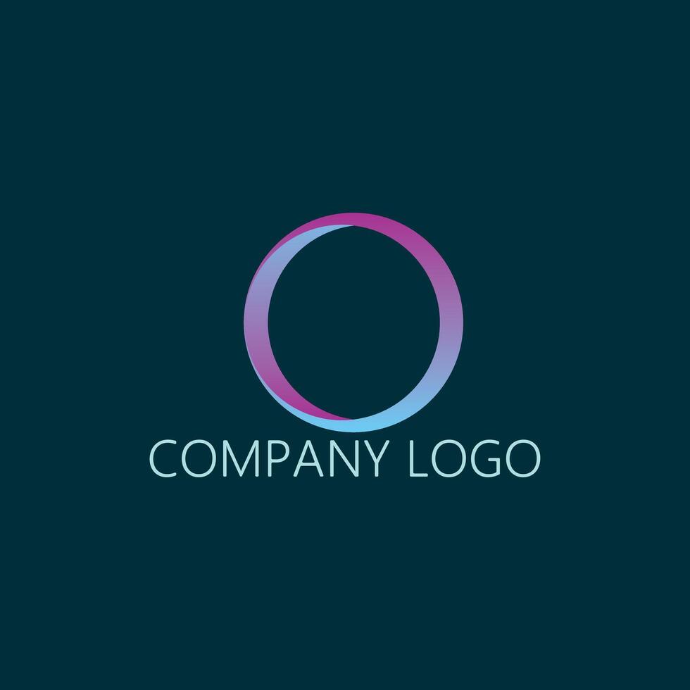Elegant geometrric gradient business logo vector