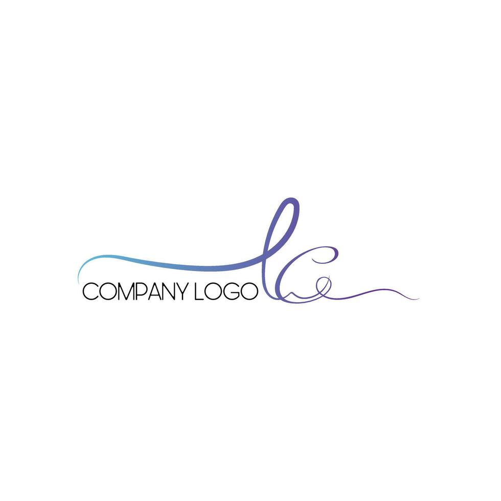 Elegant glamorous company logotype vector