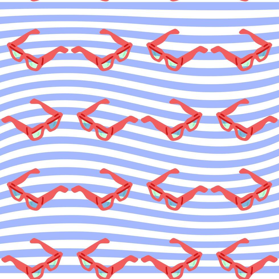 Sunglasses Seamless Pattern Design vector
