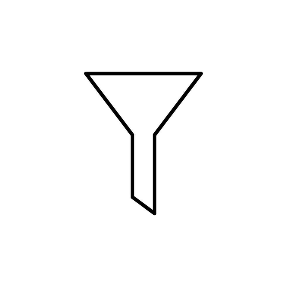 Filter Line Icon for Web Dashboard vector