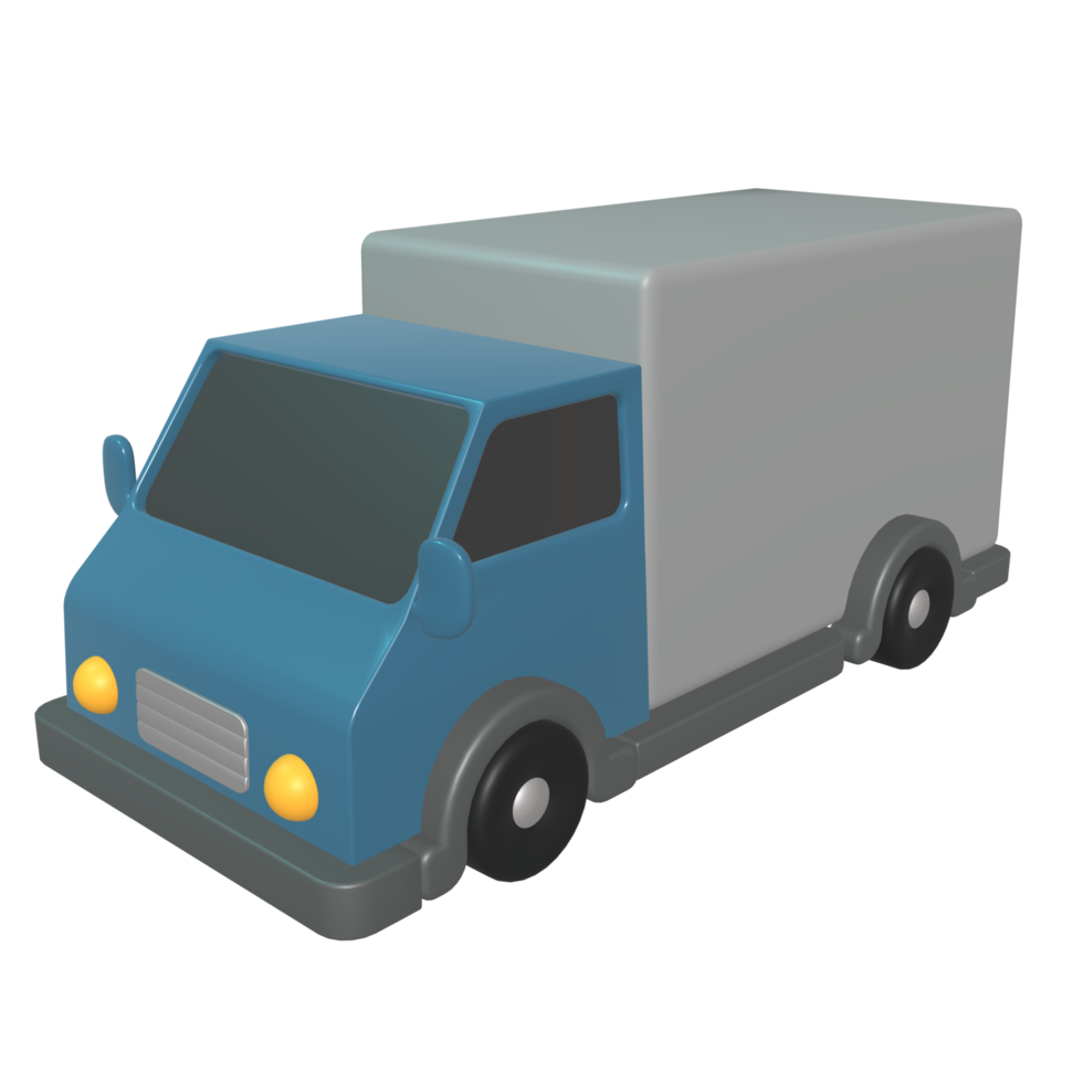 a cartoon truck on a transparent background png