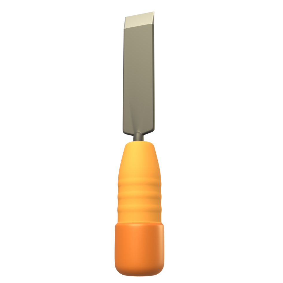 a knife with a yellow handle on a transparent background png