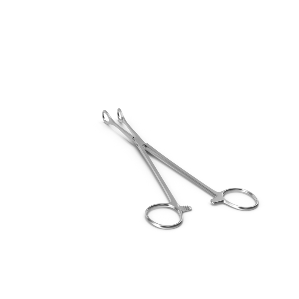 Surgical Tweezers, Precision Medical Instrument Closeup , 3d render, transparent background, png