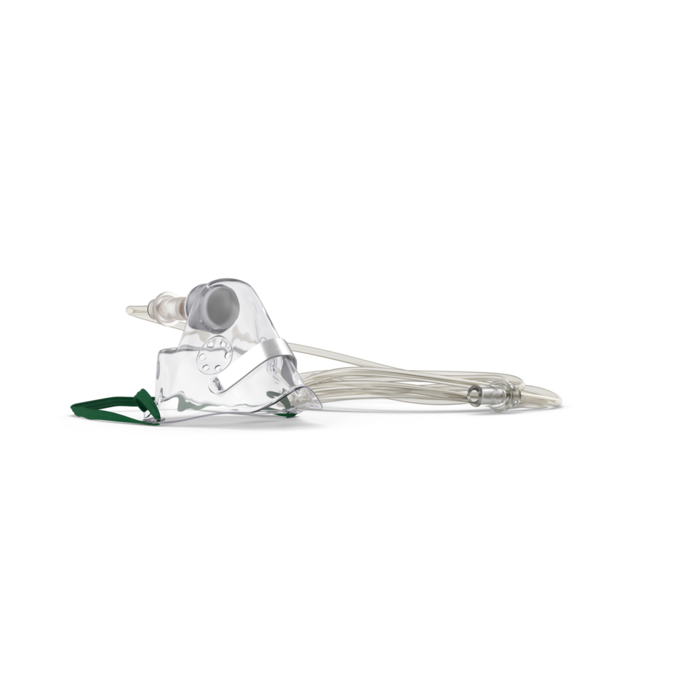 Inhalation mask isolated on transparent background png