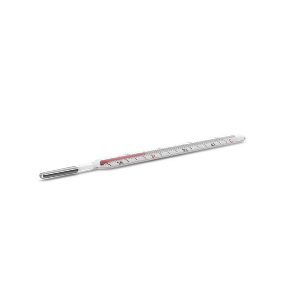 Medical Thermometer, Accurate Temperature Measurement Tool , 3d render, transparent background, png