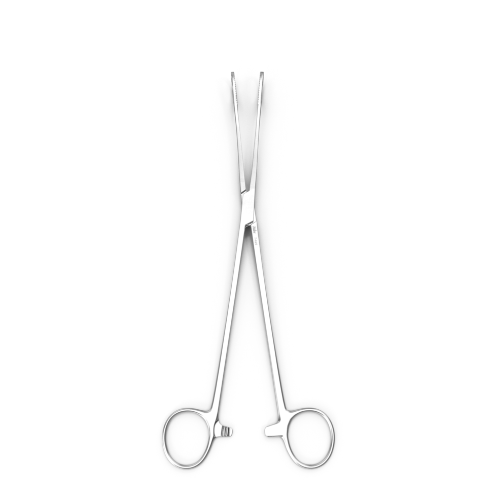 Surgical Forceps , Medical Instrument Illustration , 3d render, transparent background, png