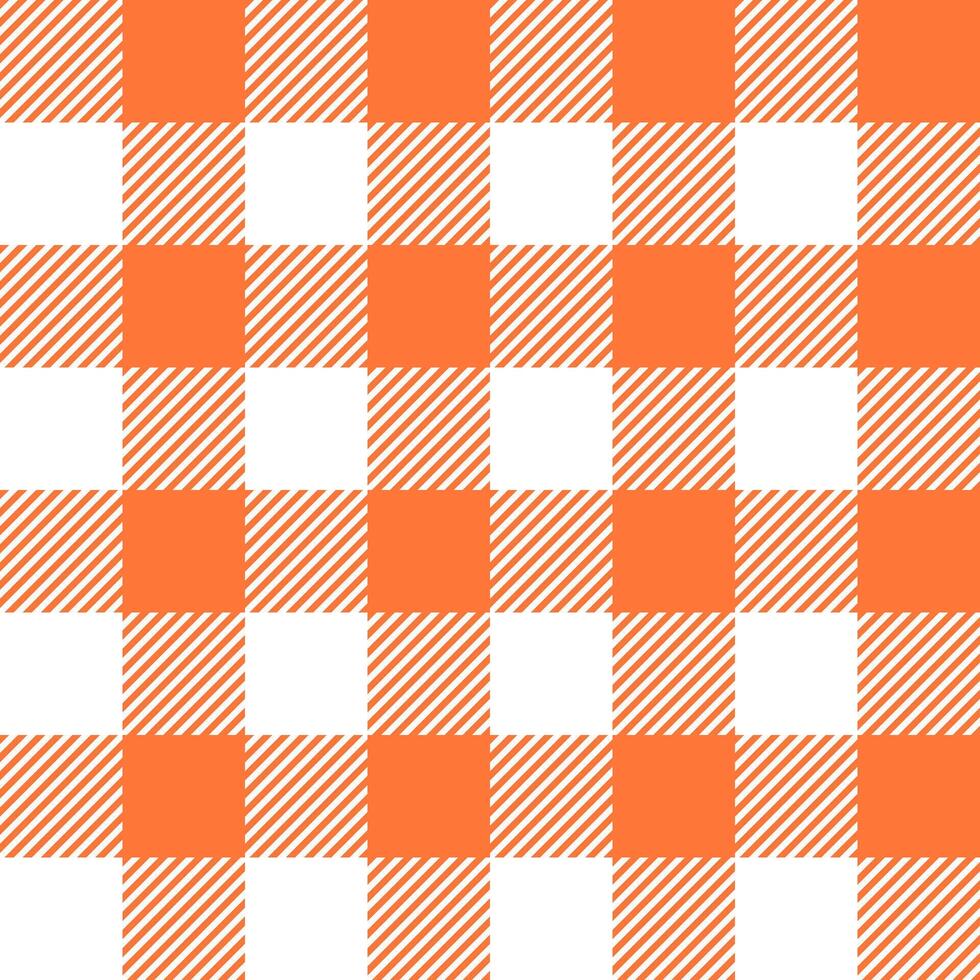 Seamless pattern with orange checkered background vector