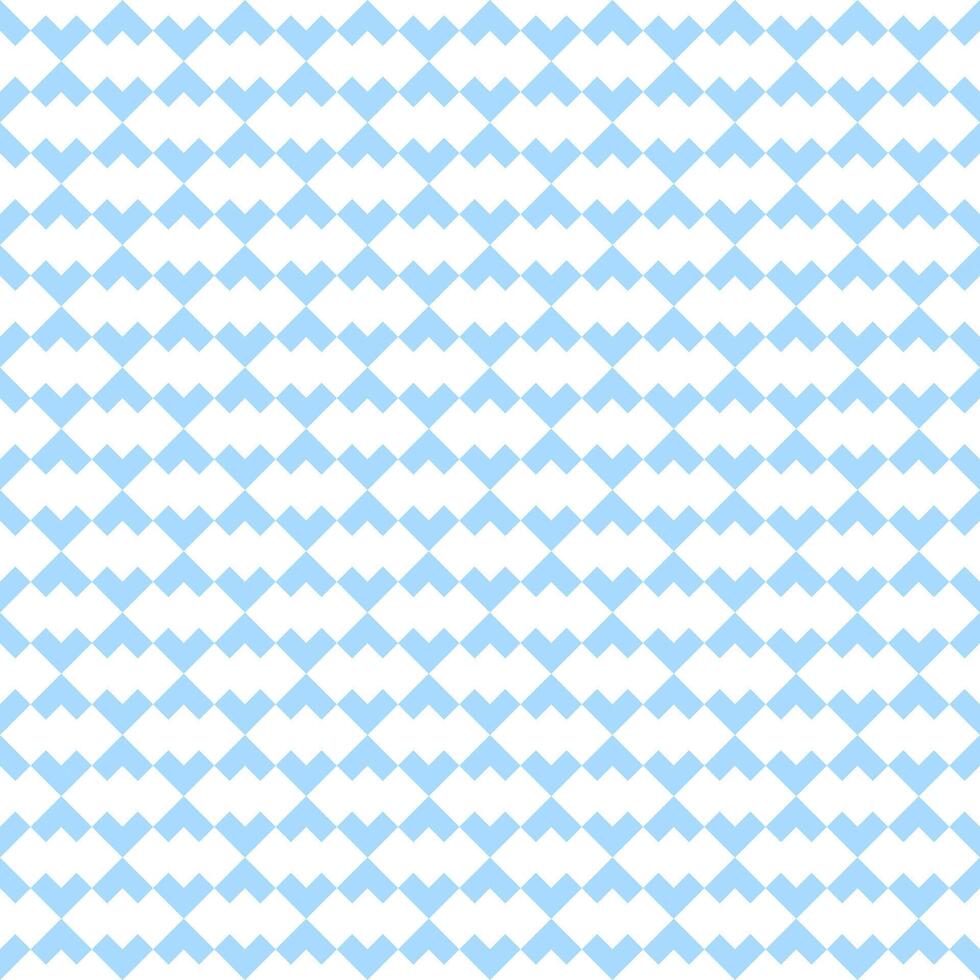 Seamless pattern with blue heart stripes vector