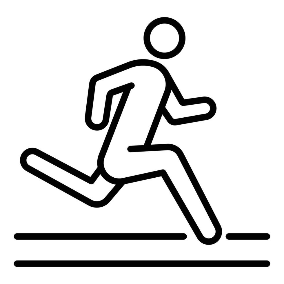 Running and momentum icon vector