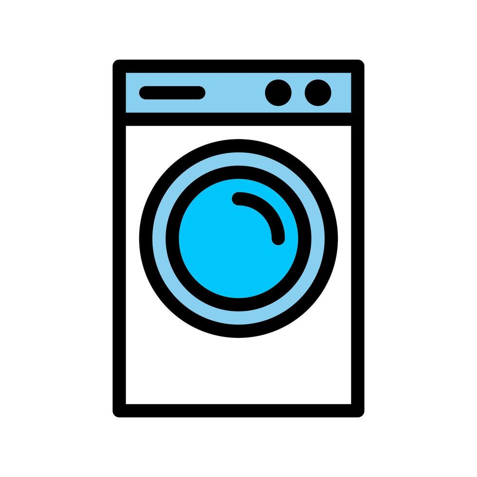 Laundry Machine Color Icon. Editable Stroke. Can be used for website UI and mobile apps. vector