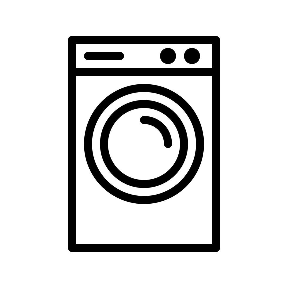Laundry Machine Outline Icon. Editable Stroke. Can be used for website UI and mobile apps. vector