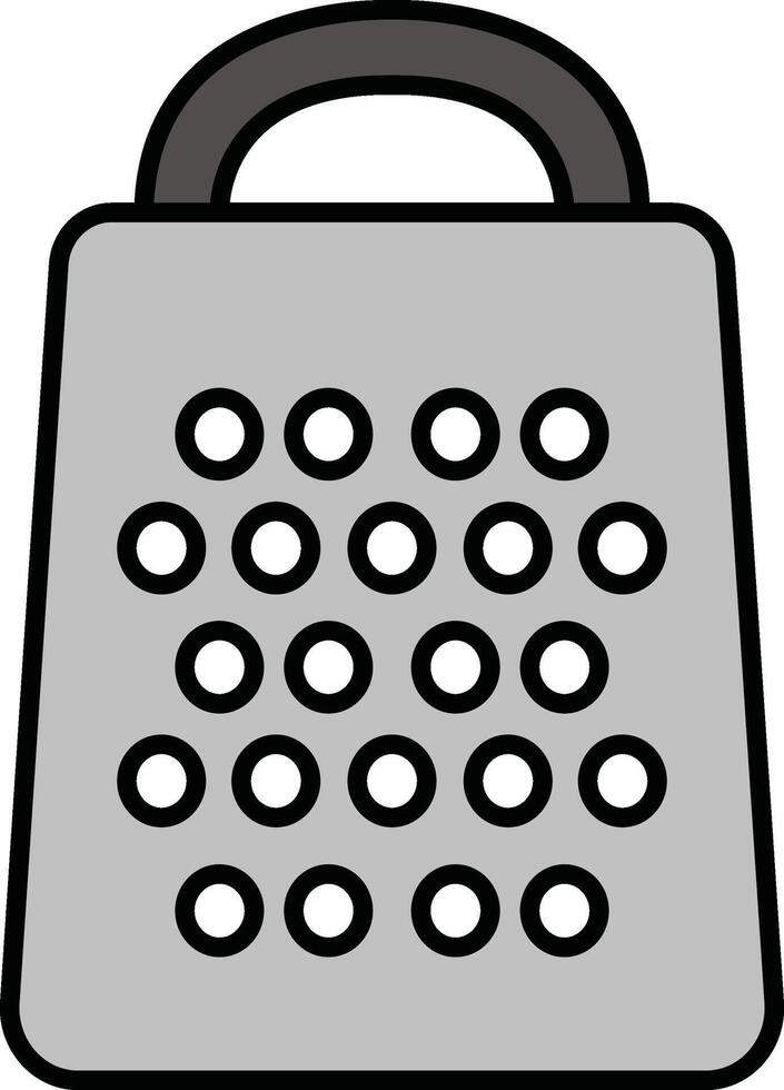 Box shape kitchen cheese grater illustration vector