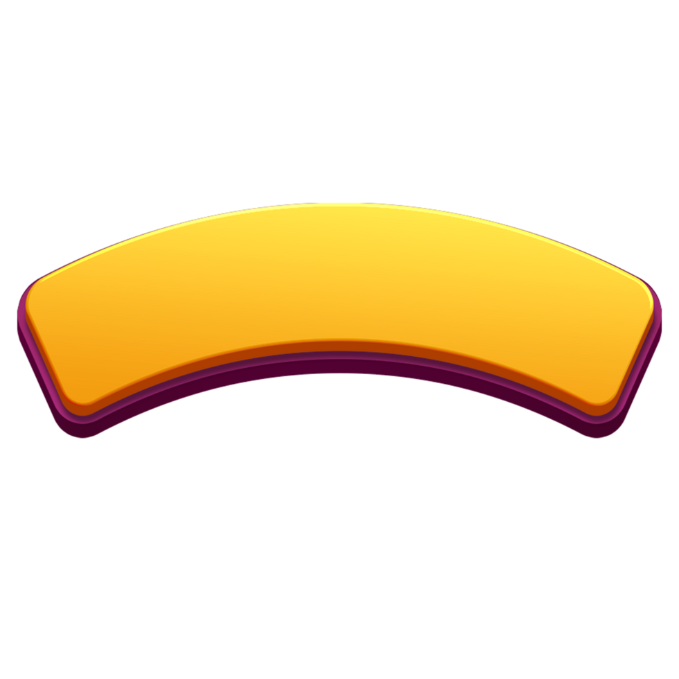 Flat Yellow Lower Third Graphic for Presentations png