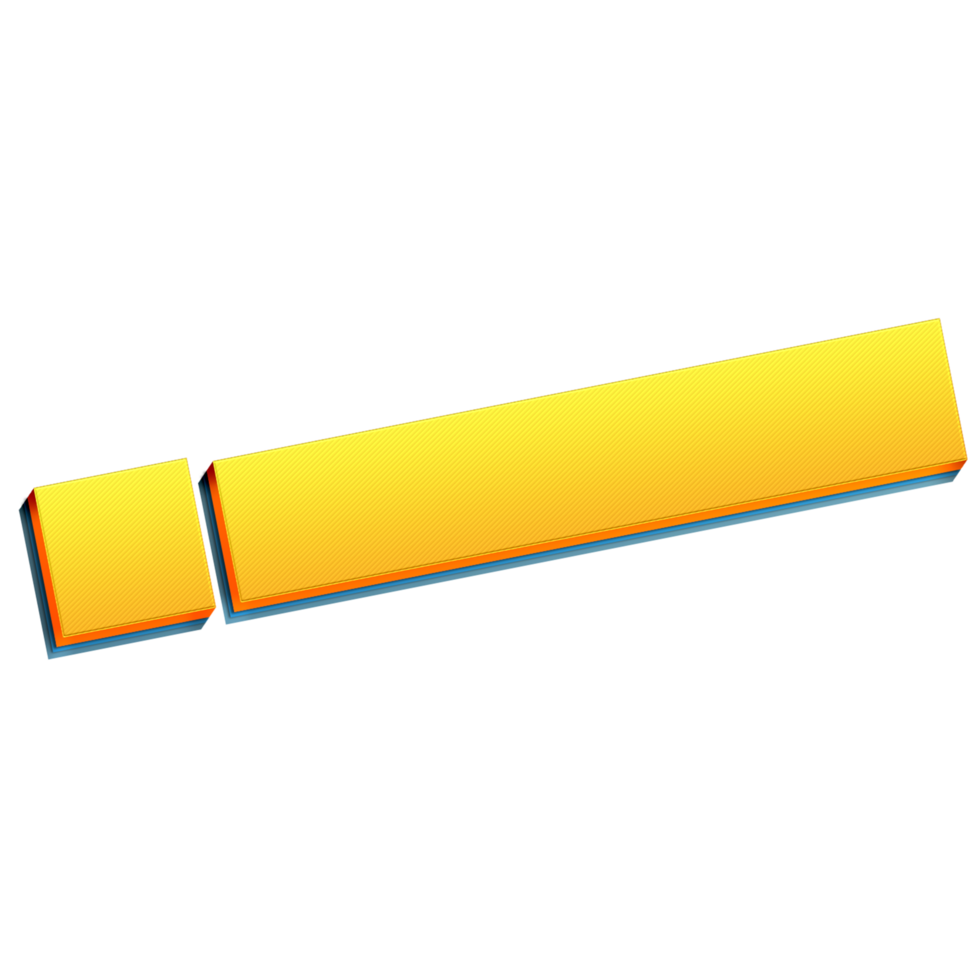 Minimalist Yellow Lower Third Design Element png