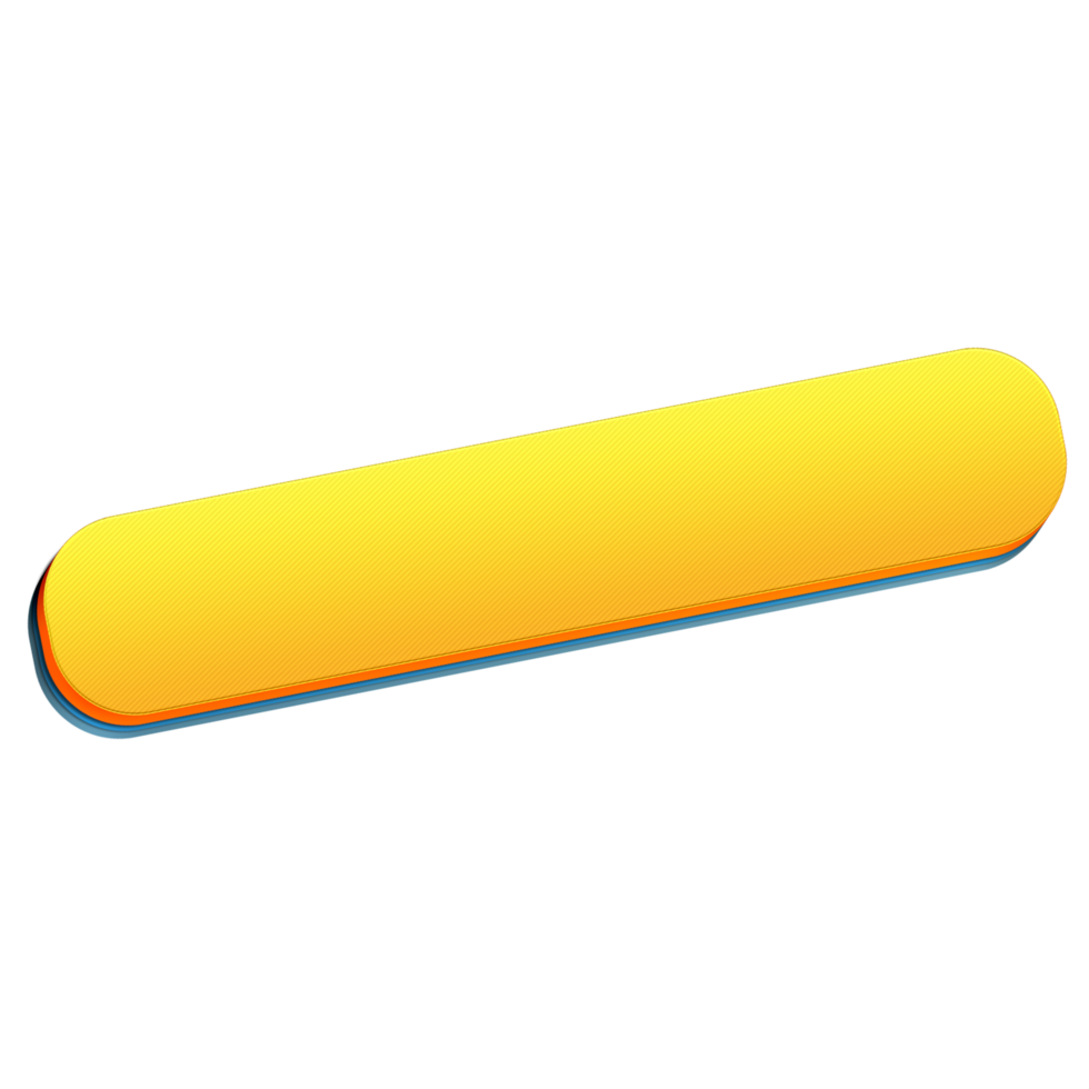 Bright Yellow Label Banner with Clean Layout png