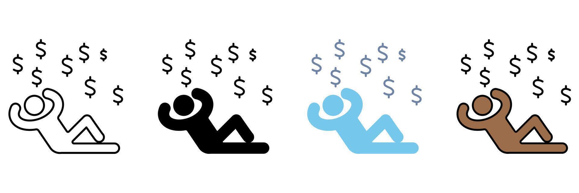 AFFLUENCE concept line icon. Simple element illustration. vector