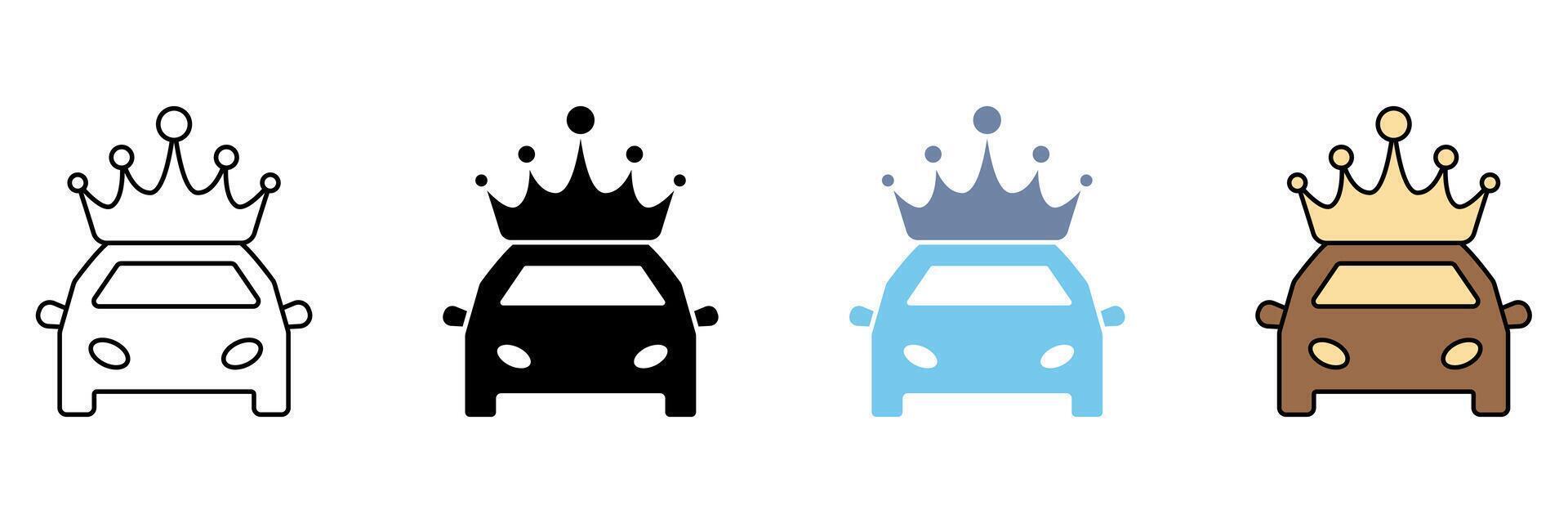 LUXURY CAR concept line icon. Simple element illustration. vector