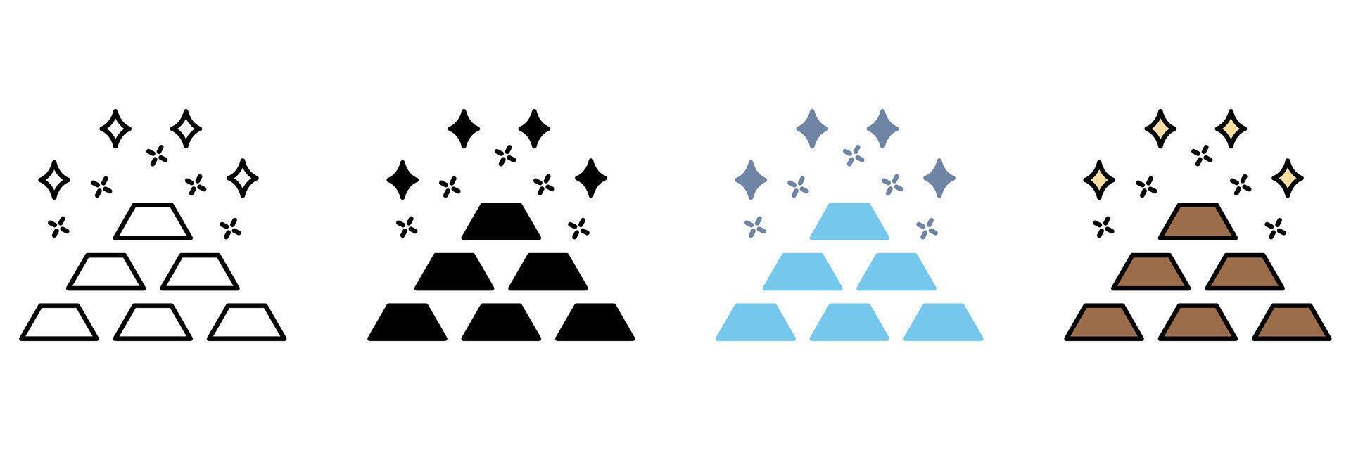 GOLD concept icon. Simple element illustration. vector