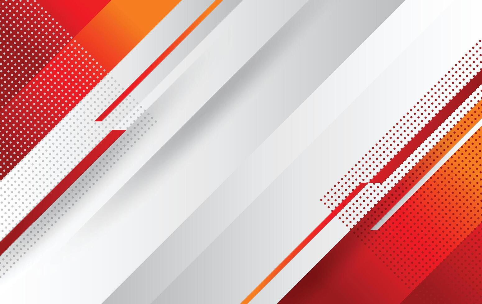 Abstract red and white design vector